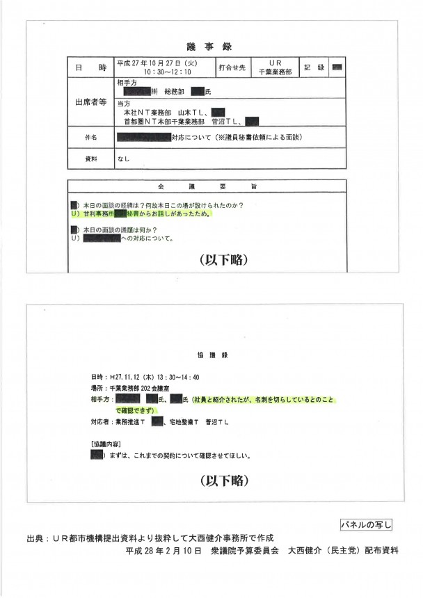 大西健介議員　資料３