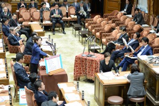 軽減税率の導入よりも子育て支援策をと訴える山尾議員