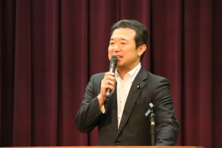 県連会長の森本真治参院議員